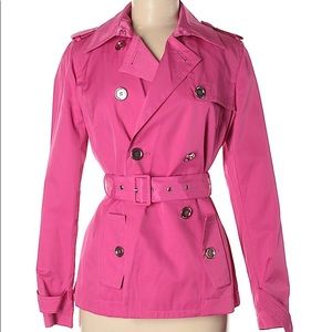 Nine West Pink Trench Coat Mini